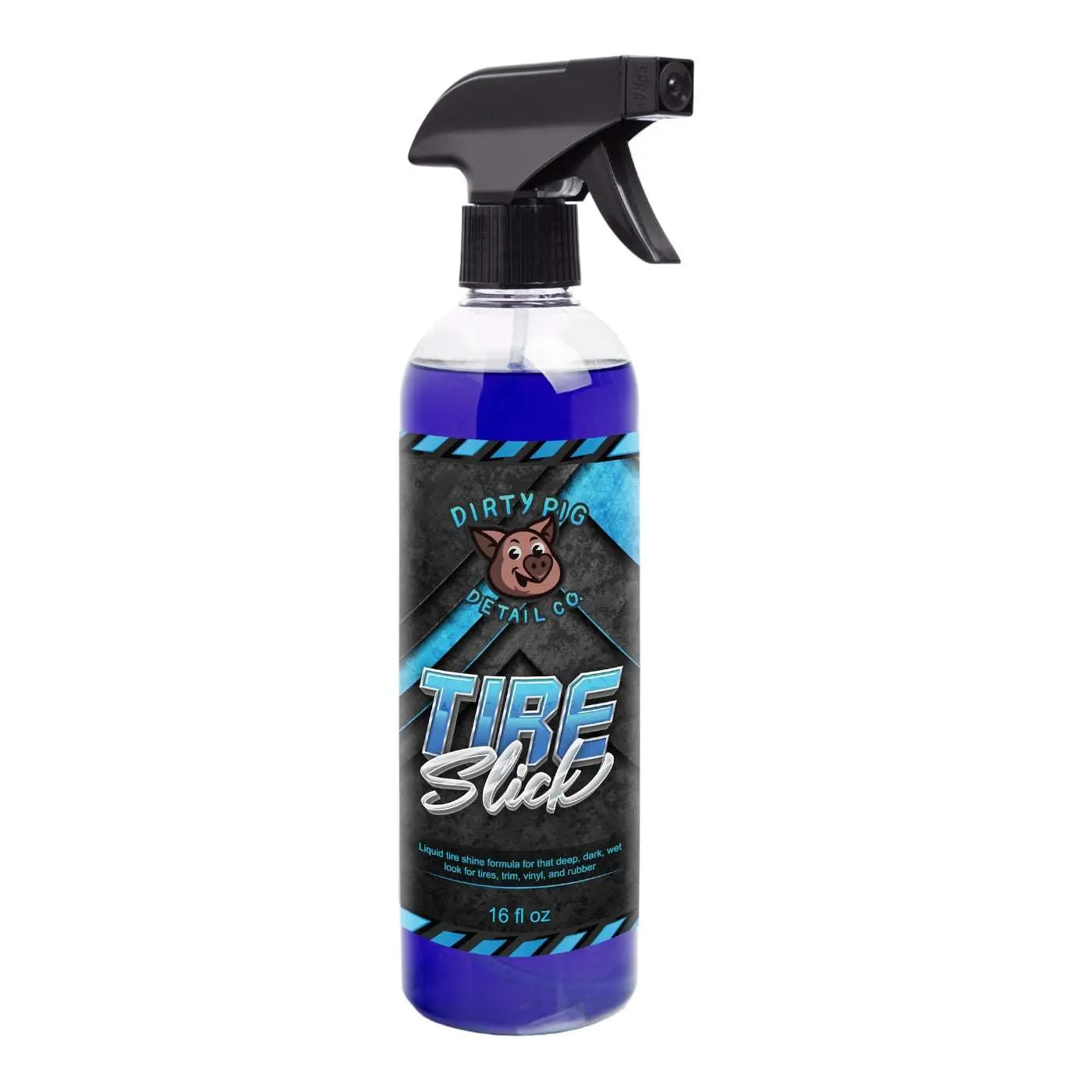 Tire Slick Tire Shine spray bottle is a petroleum tire shine for a back to black look
