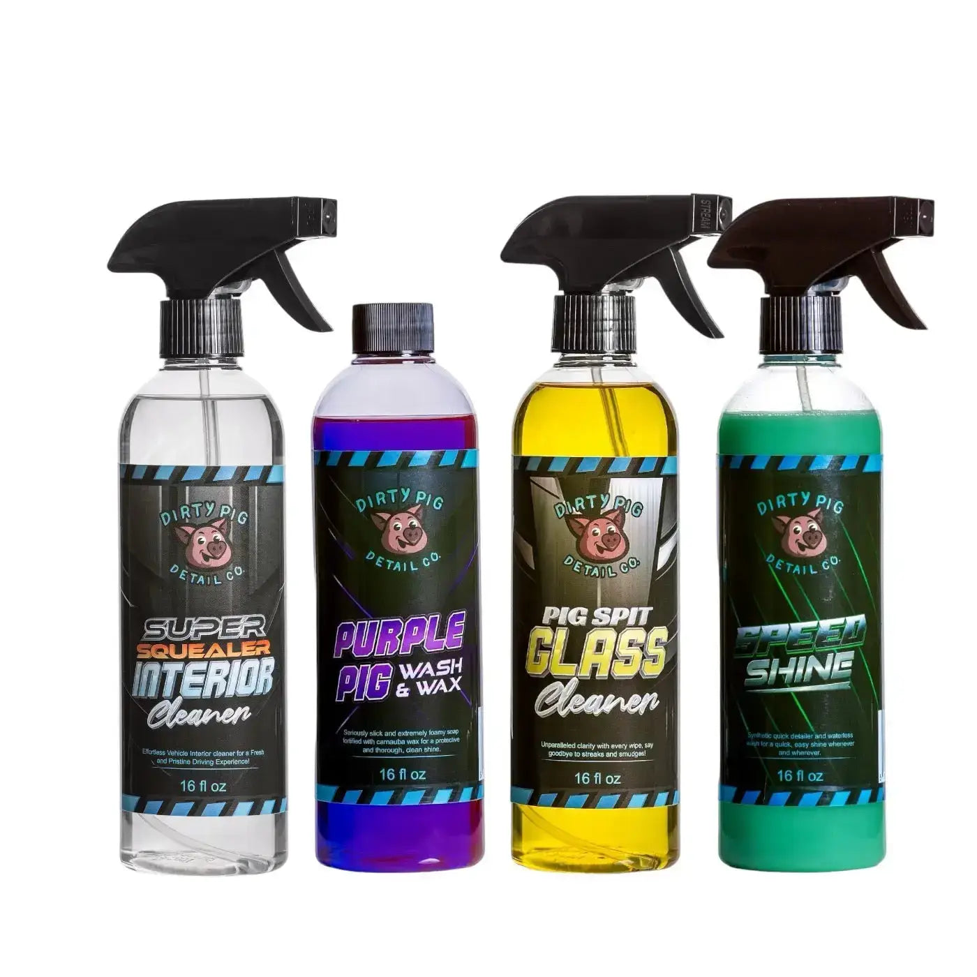 Basic car care kit for a shiny car